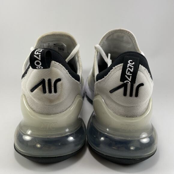 Nike Air Max 270 G Spikeless Golf Shoes Mens 9 White Platinum Black CK6483-102 - Picture 4 of 9